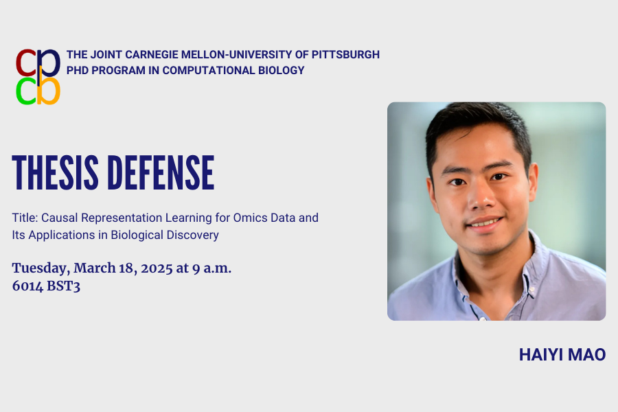 thesis defense for CPCB student Haiyi Mao